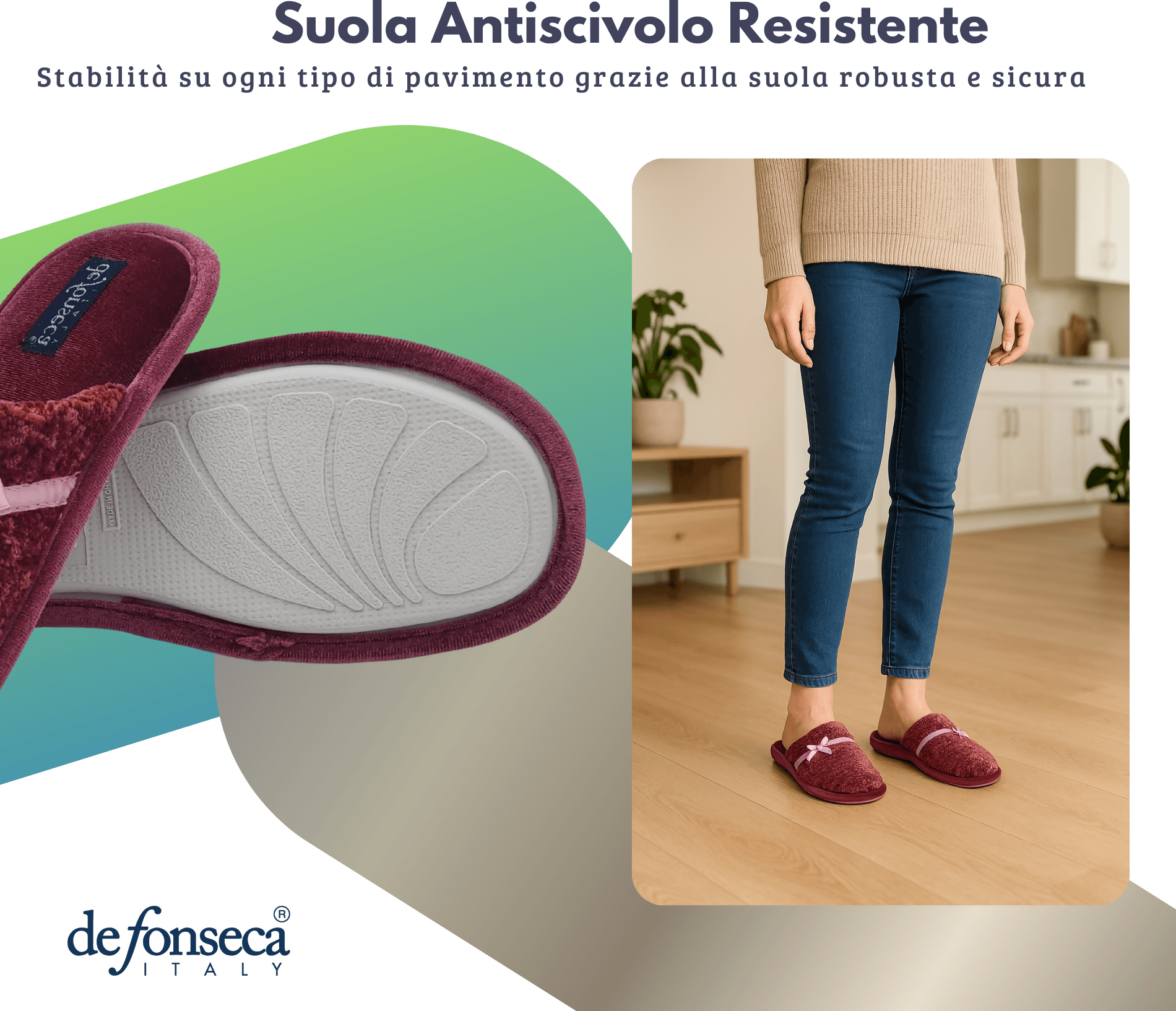 de fonseca Calde Ciabatte Uomo Donna, Pantofole Invernali Chiuse da Casa, Lavabili e per Ospiti in Ciabatte moda Primo Calzature - Venezia, commercioVirtuoso.it