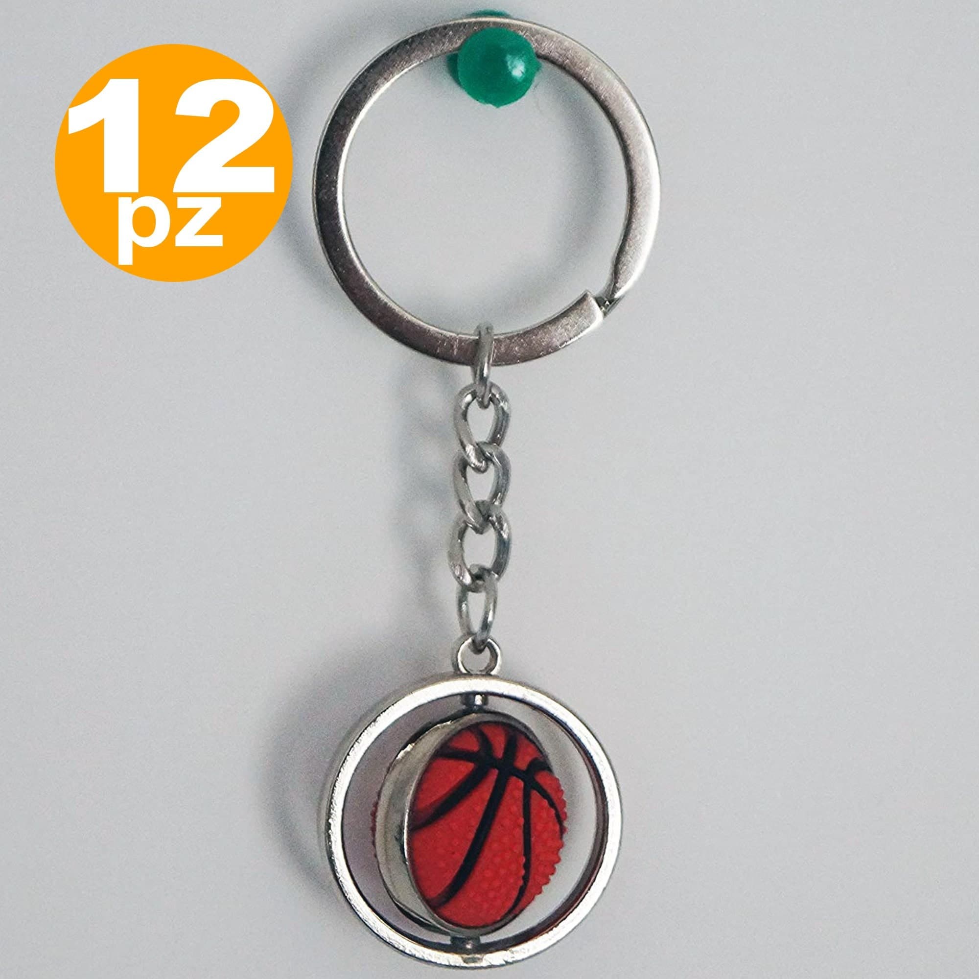 SET BOMBONIERA BOMBONIERE PALLONE PALLA DA BASKET IN 3D PORTACHIAVI PORTA CHIAVE