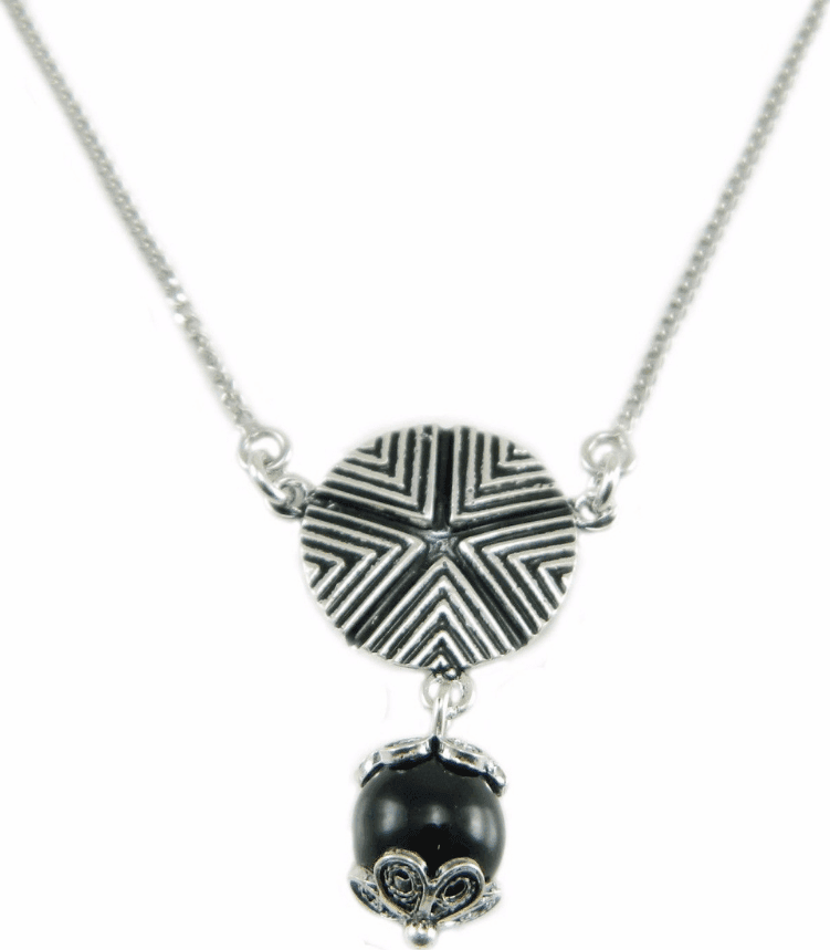 Collana Pintadera e Su Coccu in Argento e Onice