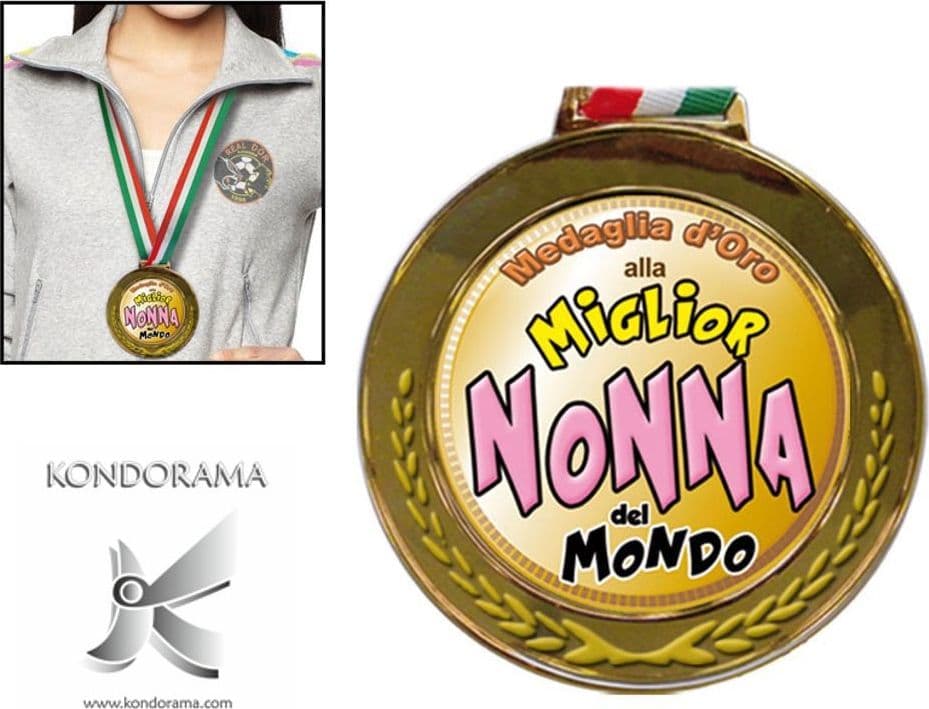 6118-13 MEDAGLIA OLIMPICA MIGLIOR NONNA DEL MONDO