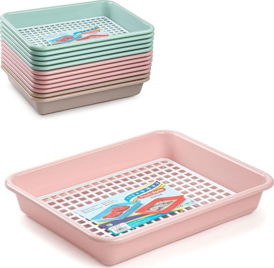 VASSOIO DEFROST RETTANGOLARE IN PLASTICA RESISTENTE PER SCONGELARE CIBI 114771A