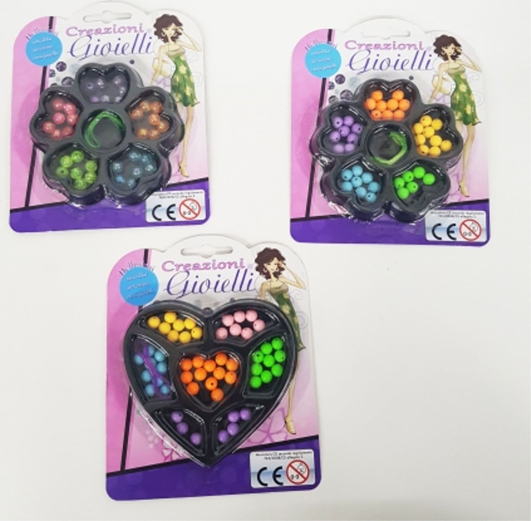 PERLINE PERLE COLORATE FIORE FILO ACCESSORI BELLEZZA BEAUTY CREARE GIOIELLI