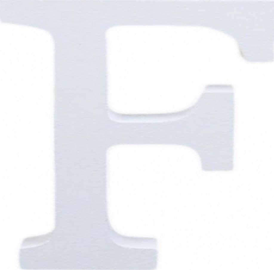 LETTERE ALFABETO LETTERA F IN LEGNO BIANCO H 11 CM DECORAZIONE ARREDO WEDDING