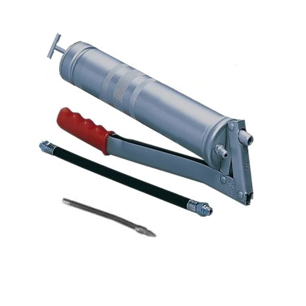 INGRASSATORE POMPA MANUALE PER GRASSO PISTOLA INGRASSAGGIO 500ML TUBO FLESSIBILE