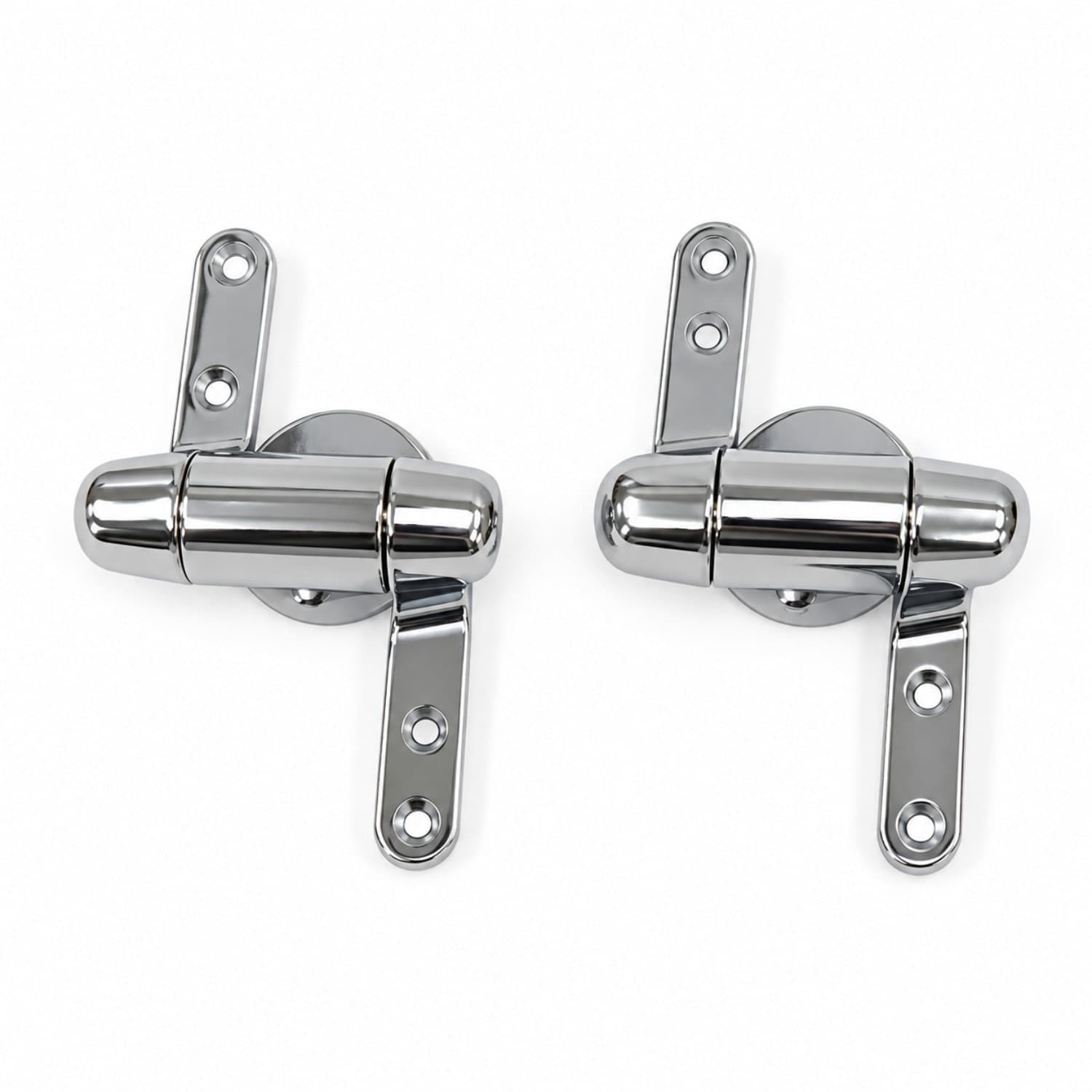 Ogomondo Cerniere Cromate Sedile WC Copriwater Supporti Staffe Frizionato Soft