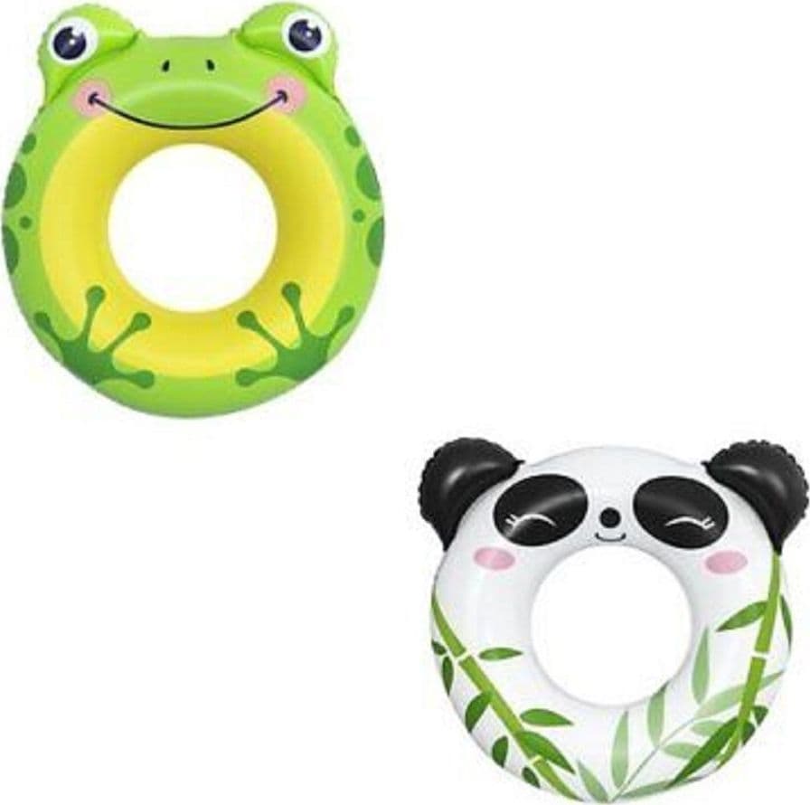 SALVAGENTE PANDA/RANA 79X85CM CIAMBELLA GONFIABILE MARE BAMBINI 3-6 ANNI 36351