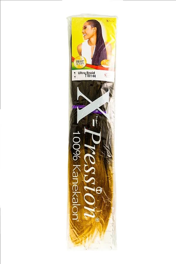 X-PRESSION NIGERIA EXTENSION PER CAPELLI - ALLUNGAMENTO ARTIFICIALE PER TRECCINE COLOUR #T1B/144 .