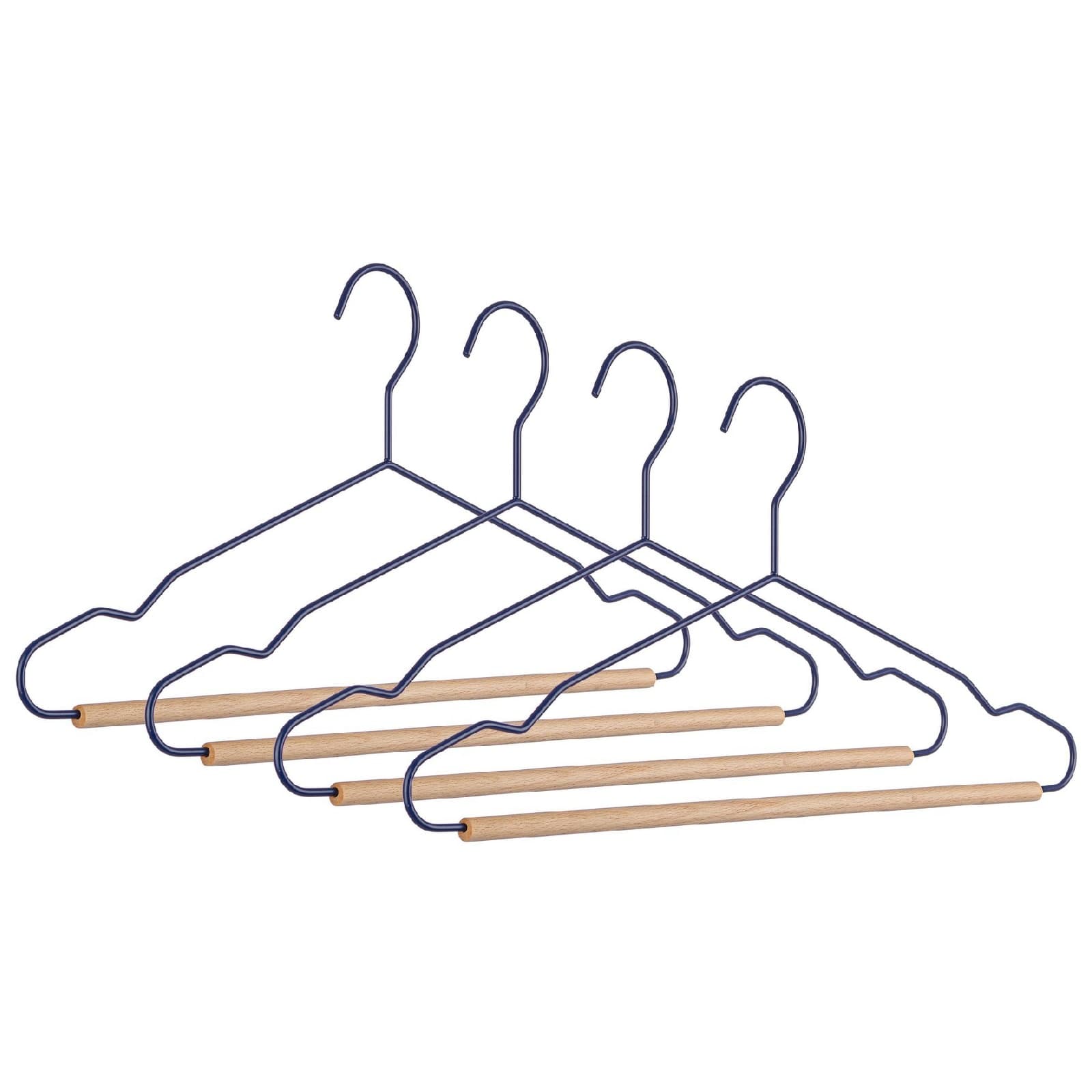 Set 4 gruccia "C Barra Pastel" in legno e acciaio in Organizer per cassetti Decor Space - Altamura, commercioVirtuoso.it