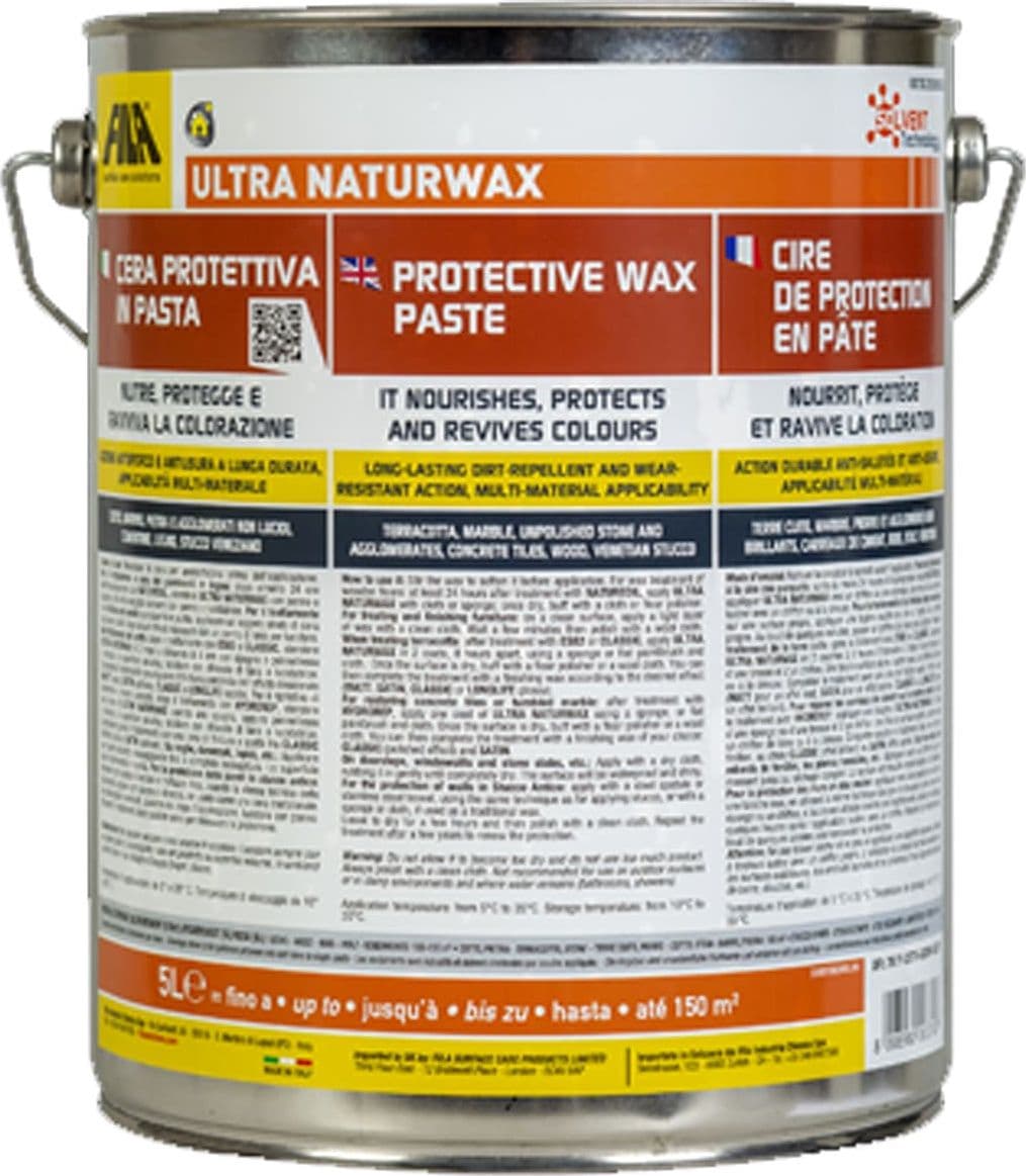 FILA ULTRA NATURWAX LT.5 cera protettiva in pasta per cotto pietra cemento marmo
