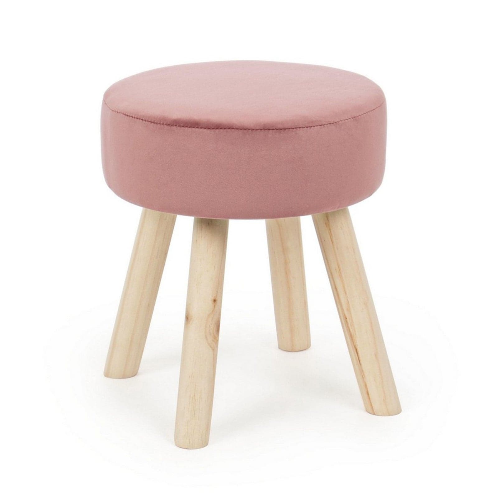 Poltrona Pouf "Adeline" per interno, con struttura in legno di pino e mdf da 34x34x38cm in Ottomane e poggiapiedi Decor Space - Altamura, commercioVirtuoso.it