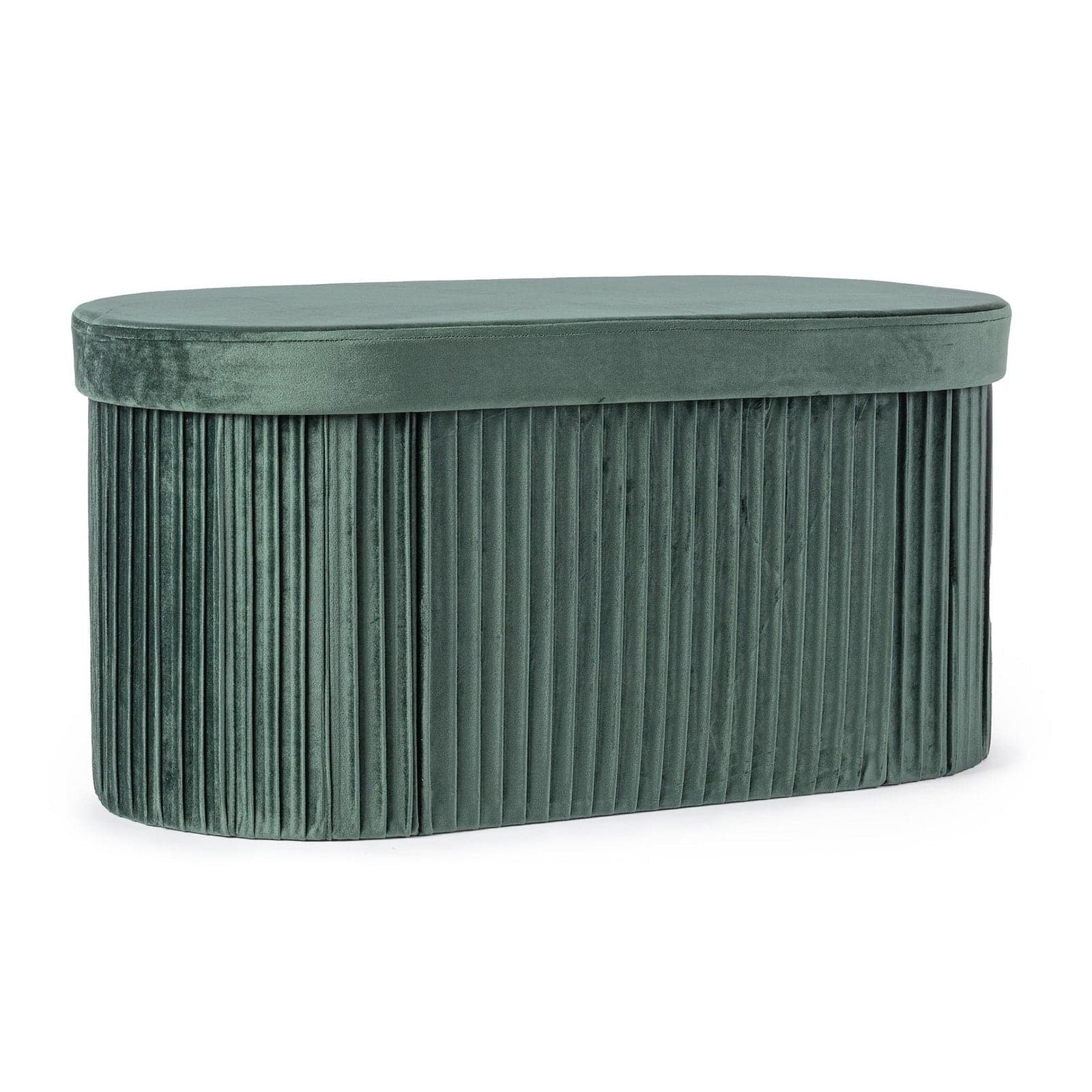 Poltrona Pouf "Jocelyn" per interno, con struttura in mdf in Ottomane e poggiapiedi Decor Space - Altamura, commercioVirtuoso.it