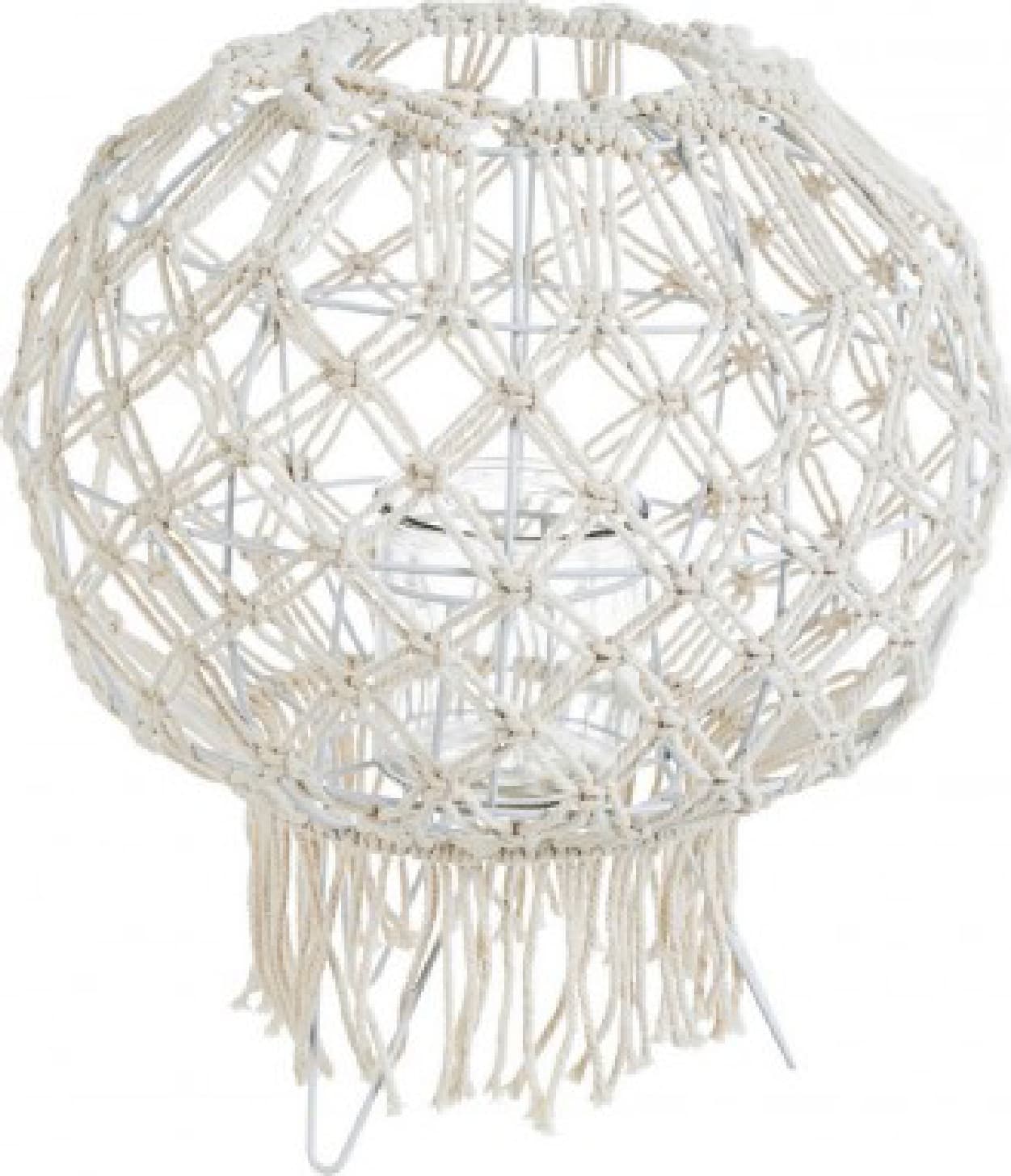 Lanterna Macrame in metallo vetro e corda da esterno in Lanterne Decor Space - Altamura, commercioVirtuoso.it