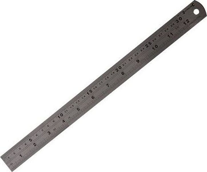 Silverline Riga righello in acciaio 300 mm misurazione gradazione incisa Prezzo