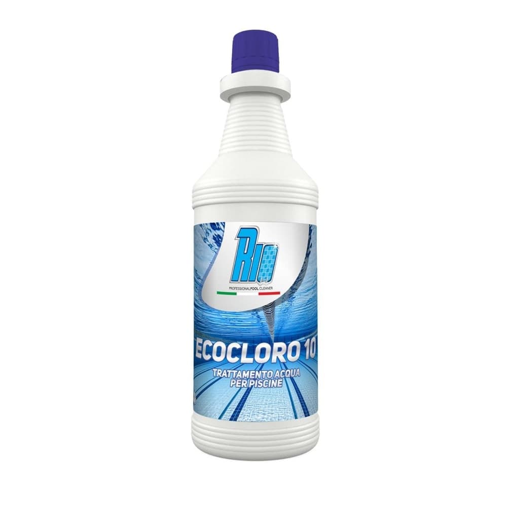 ECO CLORO 10 AZIONI 1KG PULIZIA RINNOVO TRATTAMENTO ACQUA PER PISCINE ANTIALGHE 655257A
