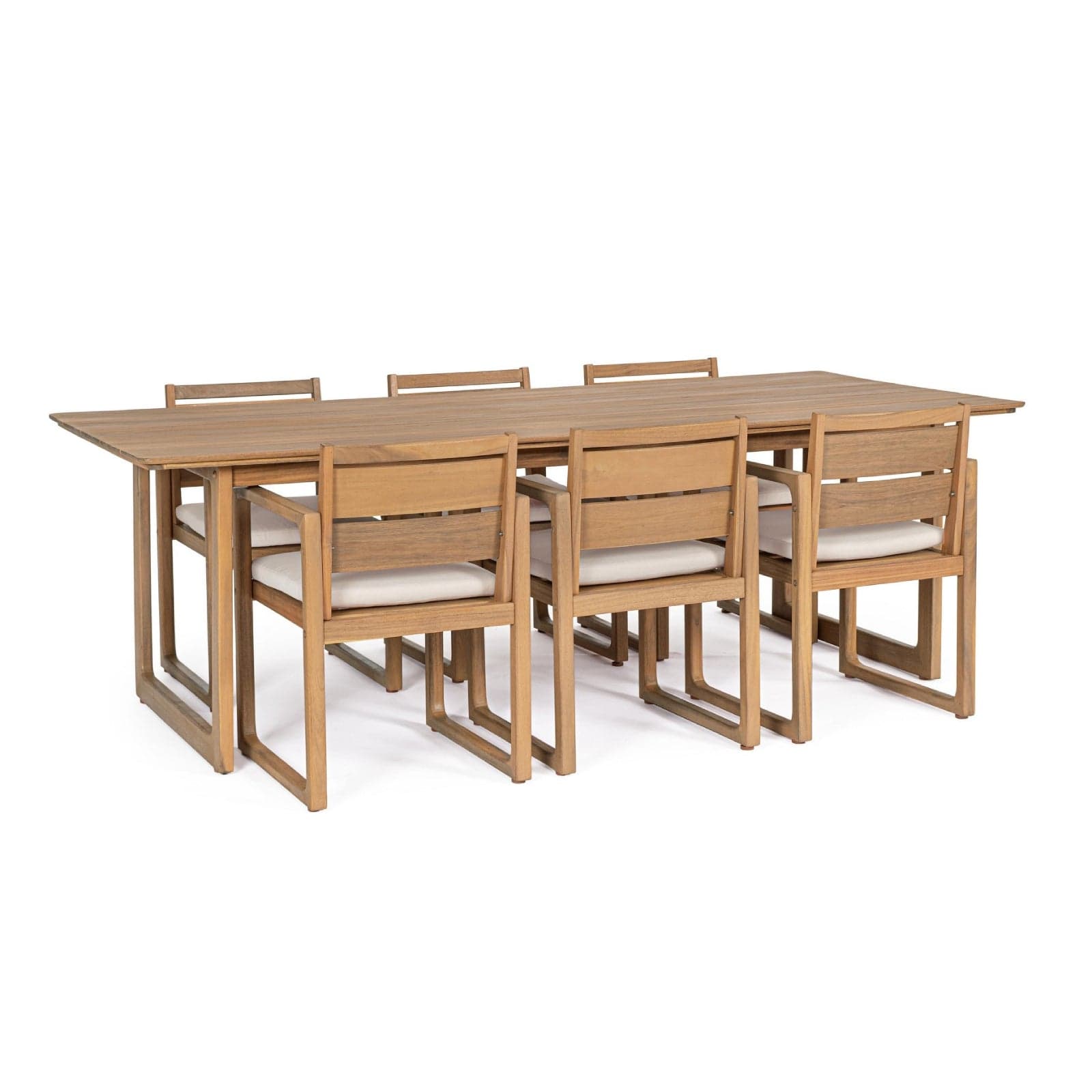 Set salotto "Adrian" tavolo + 6 sedie con braccioli, per arredo giardino in Set di mobili Decor Space - Altamura, commercioVirtuoso.it