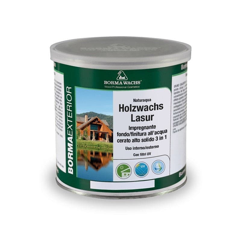 Fondo Finitura Cerato All'acqua Per Esterni - Naturaqua Holzwachs Lasur 3in1