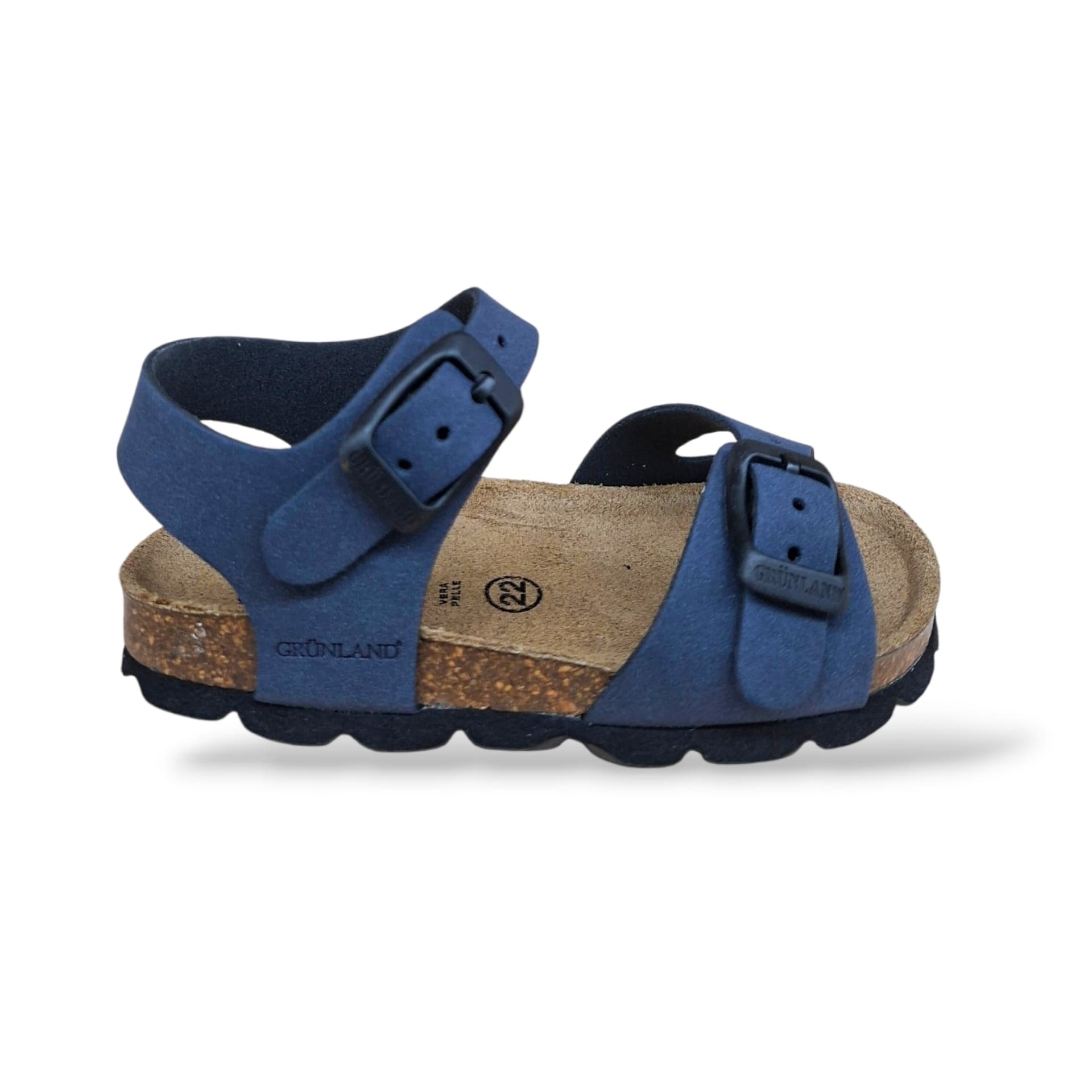 Sandalo Bio Sughero Bambini Grunland Junior Aria Blu – Primi Passi Fibia EVA