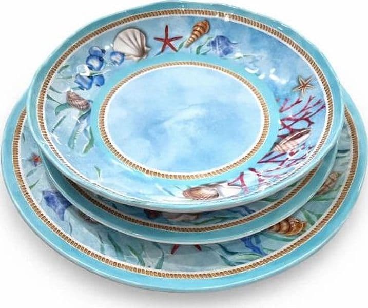 Brandani Set piatti da 18 pezzi Reef Melamina