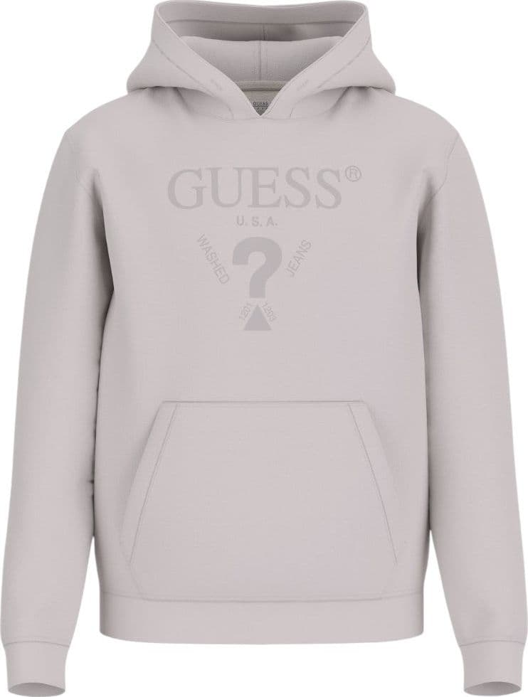 Guess felpa cappuccio grigio chiaro Beau M5RQ36 KCN01 G9B8
