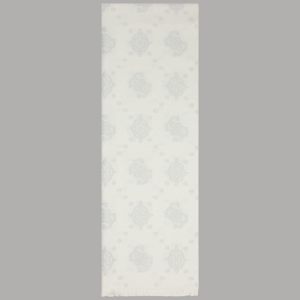 Guess sciarpa bianca argento 70X180 AW5408 POL03 WHI