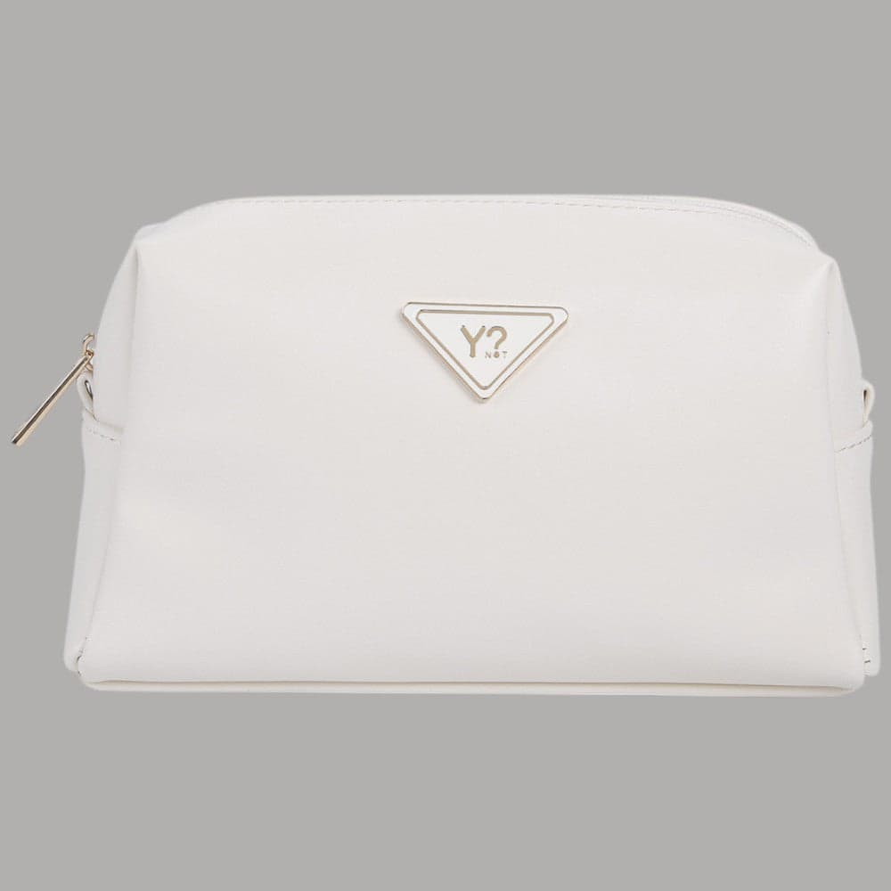 YNot Beauty Case Moonlight in Eco Pelle Elegante e Compatto Bianco