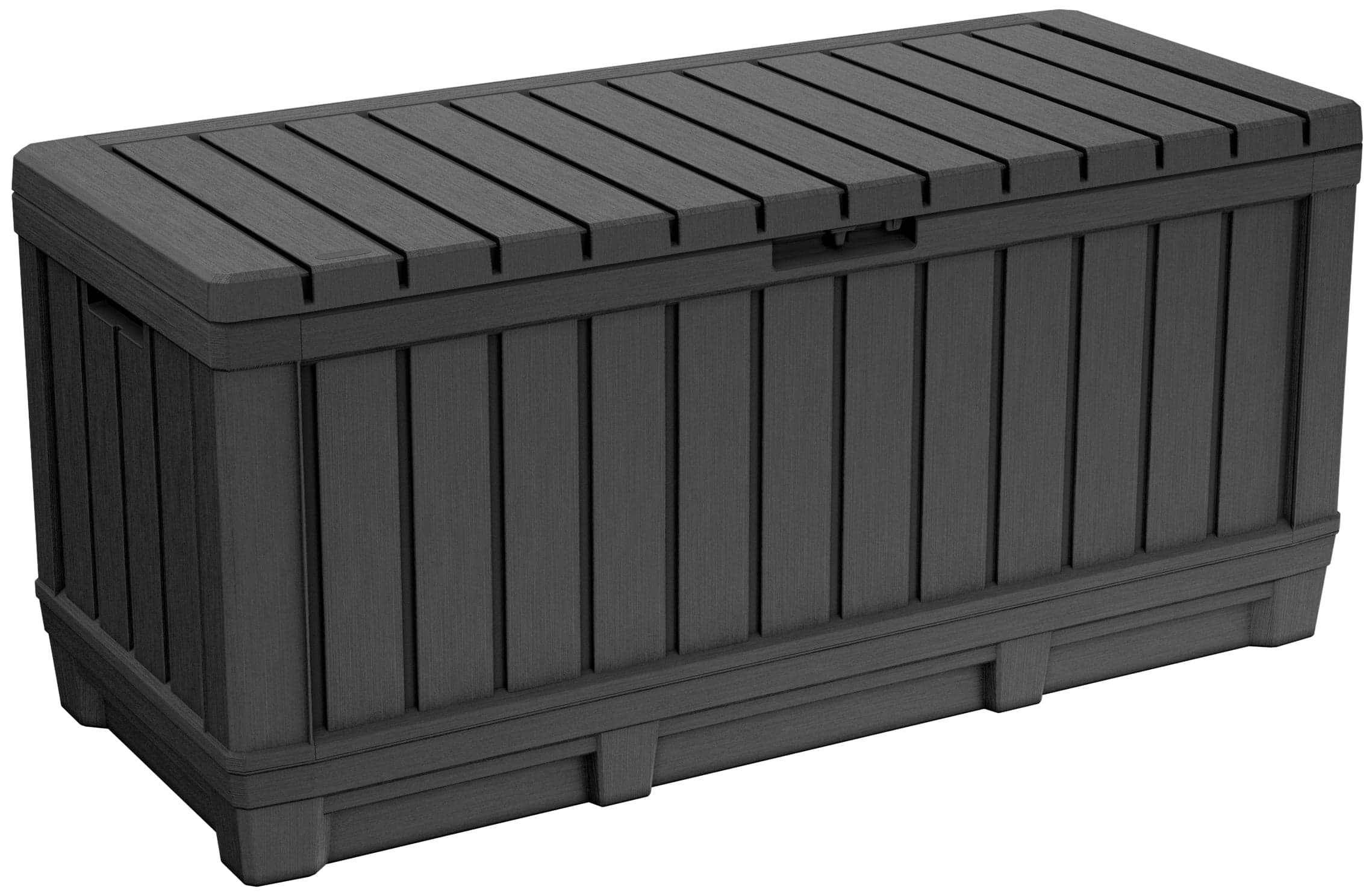 Baule porta attrezzi da giardino Kentwood in resina effetto legno colore grafite Keter