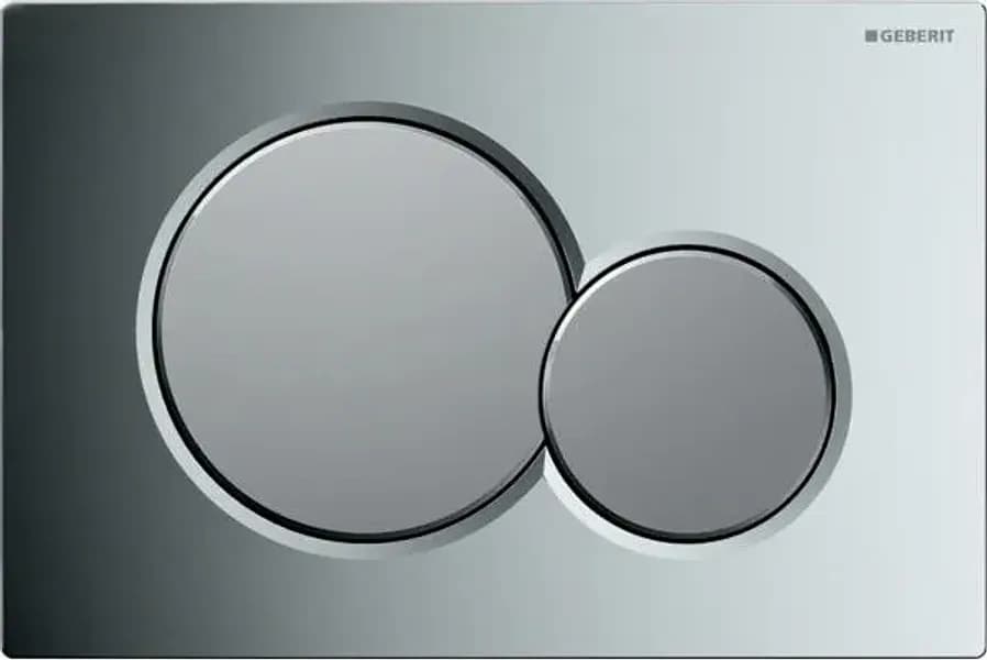 Placca di Comando Mod SIGMA01 Geberit Cromo Tasti Cromo Satinati