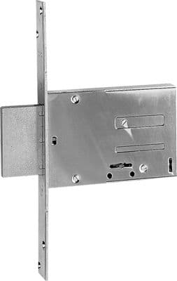 SERRATURA METALLO INFILARE 661 ISEO - B.Q ZINC F.MM 25 DM M4 H.MM 82 E.MM 70 KA- 10 pezzi