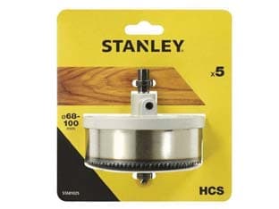 SEGHE A TAZZA LAME INTERCAMBIABILI- - 5 seghe ø mm.68/100 x mm.30h (STA81025) - 1 blister STANLEY