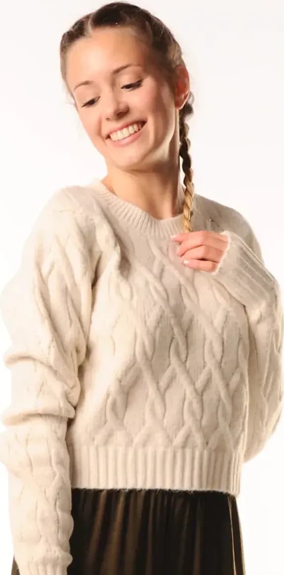 LOKITA | Maglioncino crop trecce