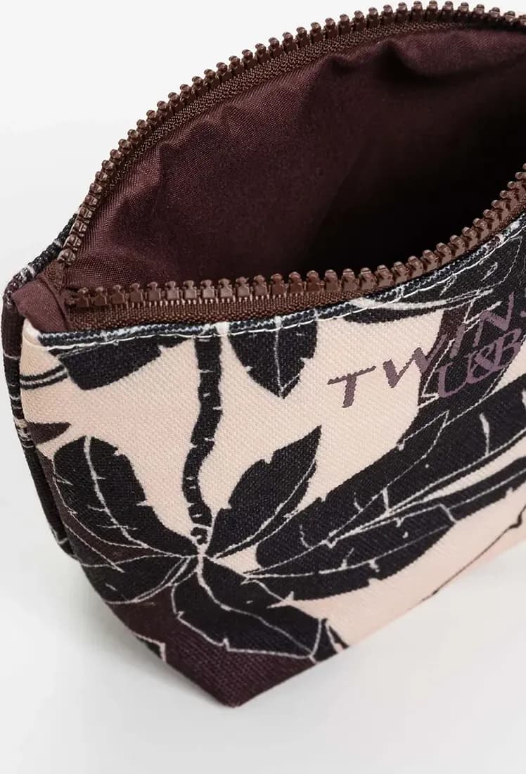 TWINSET | Pochette in canvas a fiori