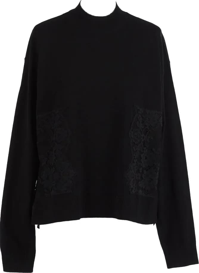 TWINSET | Maglia lupetto con pizzo