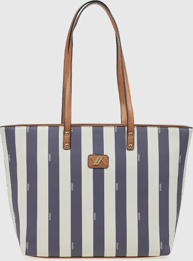 VERDE FASHION | Shopper motivo a righe