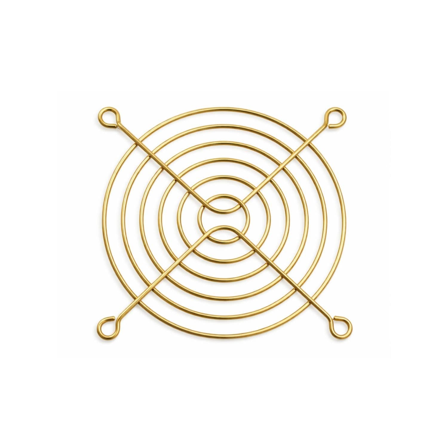 Griglia di protezione per ventole 120x120mm Colore: Oro