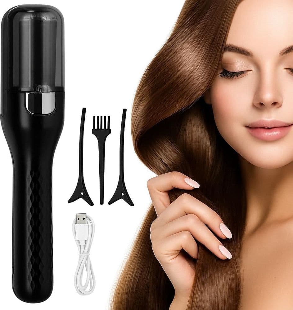 TAGLIADOPPIE PUNTE LISCIA RIPARA CAPELLI DOPPIO USO SENZA FILI AUTOMATICA RICARICABILE