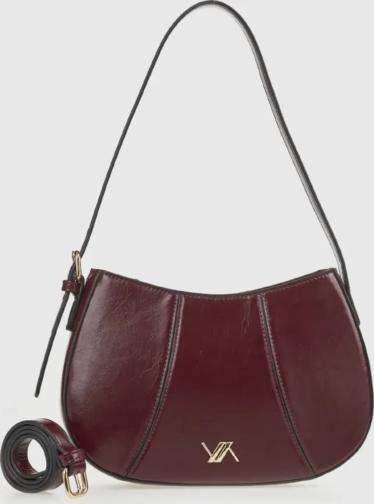 VERDE FASHION | Borsa a spalla in ecopelle verniciata