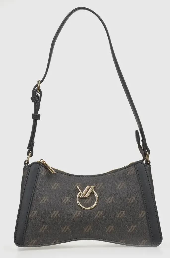 VERDE FASHION | Borsa a tracolla con stampa logo