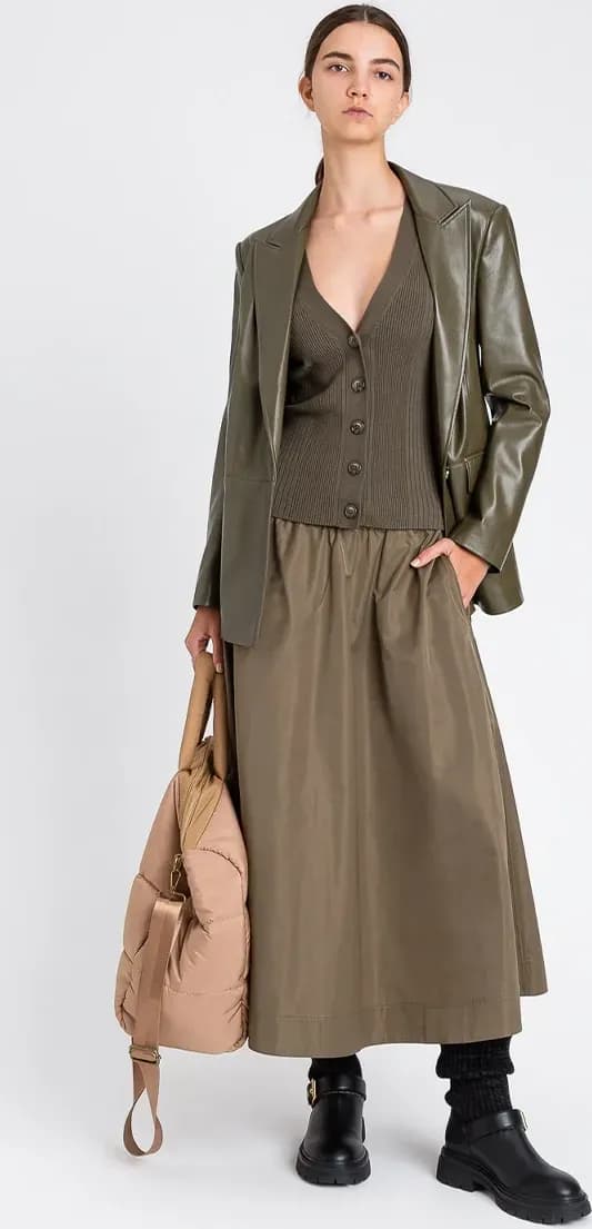 TWINSET | Giacca blazer effetto pelle