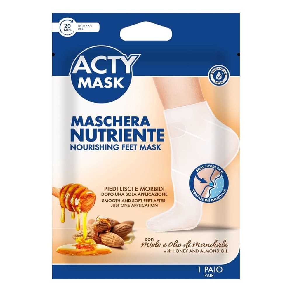 MASCHERA NUTRIENTE PIEDI CON MIELE OLIO DI MANDORLE IDRATAZIONE IMMEDIATA 168247