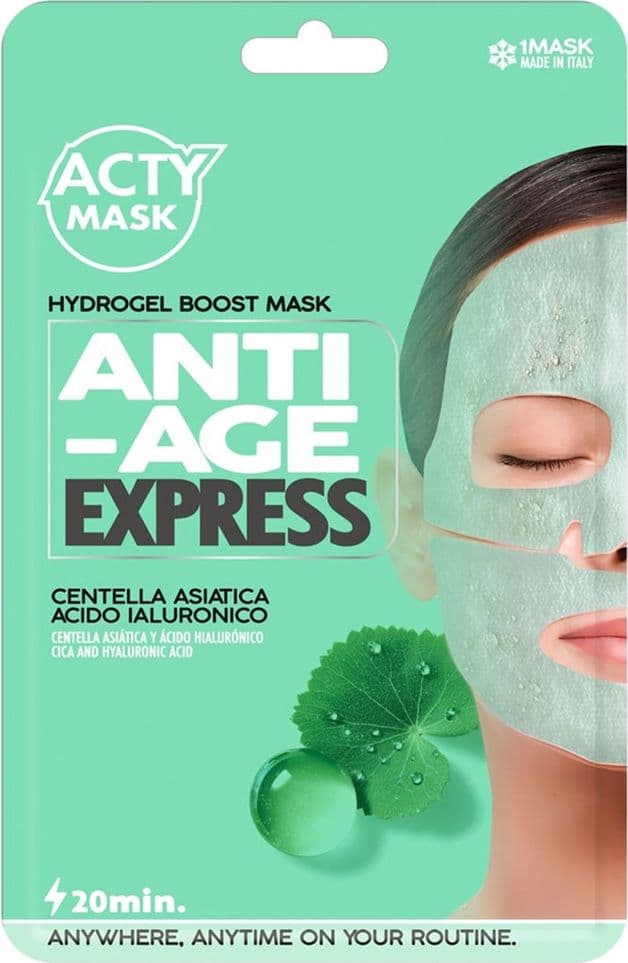 MASCHERA VISO ANTI-ETÀ RAPIDO HYDROGEL CON CENTELLA ASIATICA ACIDO IALURONICO 008307V