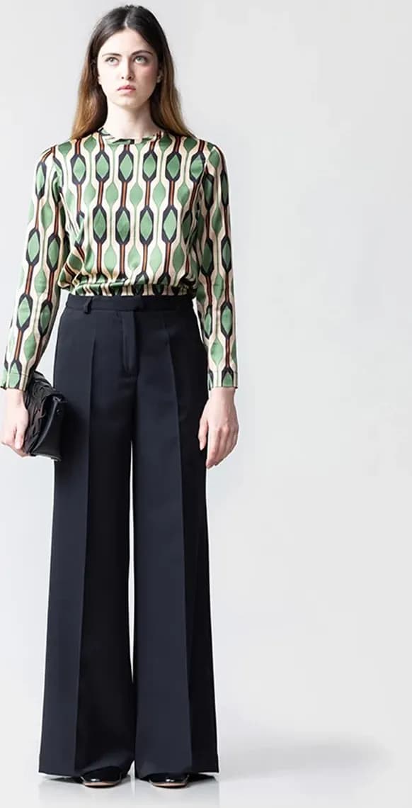 CHIARA B. | Blusa Melrose fantasia in raso