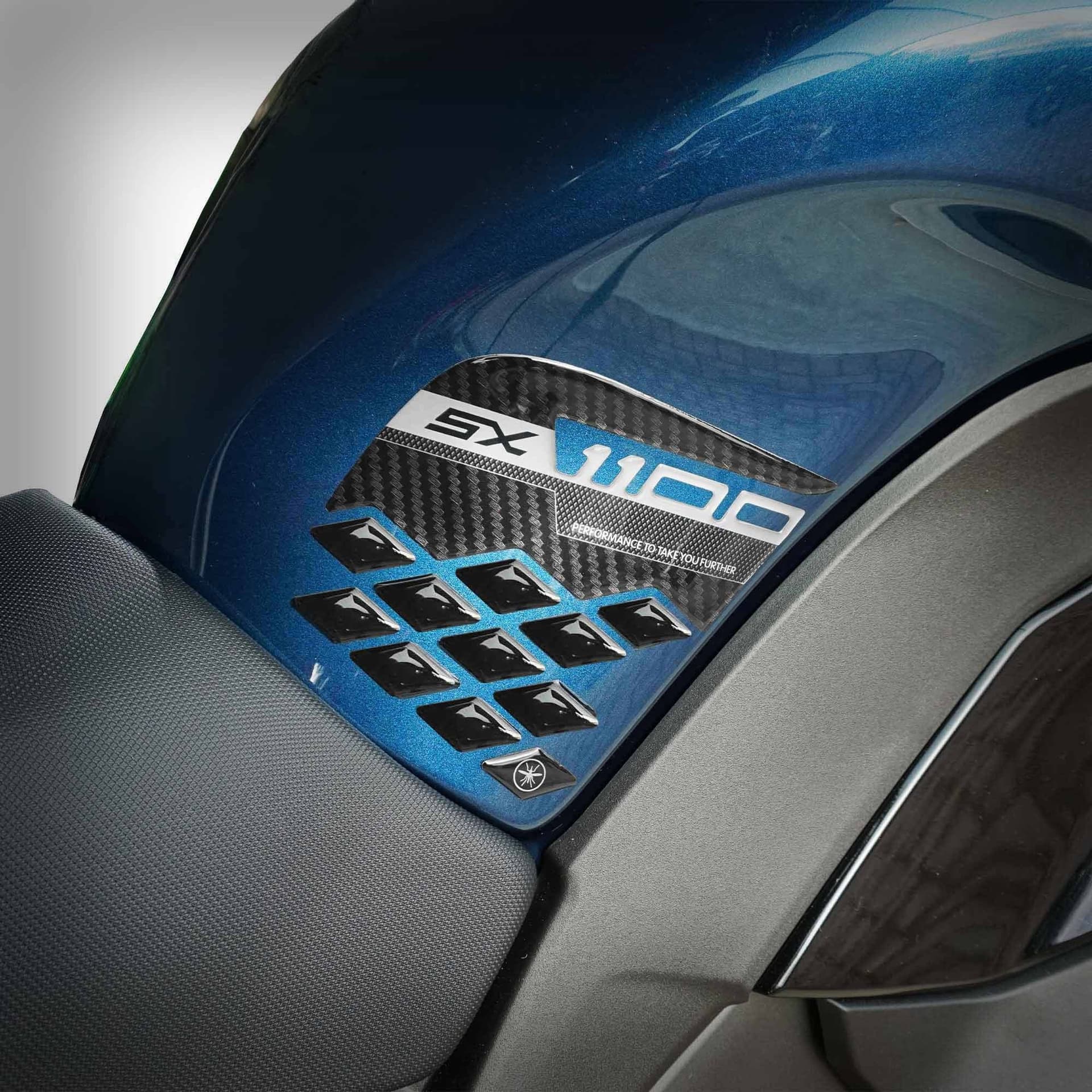Protezioni Laterali Serbatoio Adesivi 3D compatibili con Kawasaki Ninja 1100SX