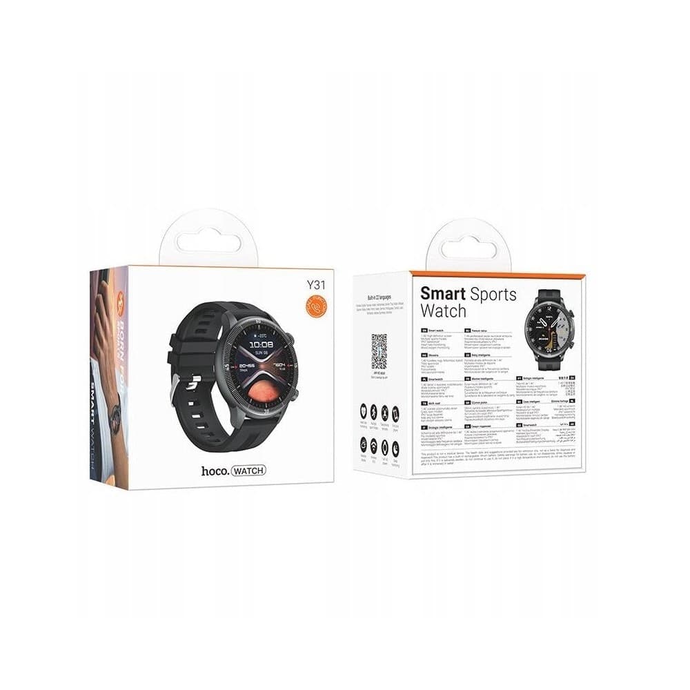 SMARTWATCH HOCO 1,46 CON FUNZIONE CHIAMATA Y31 NERO