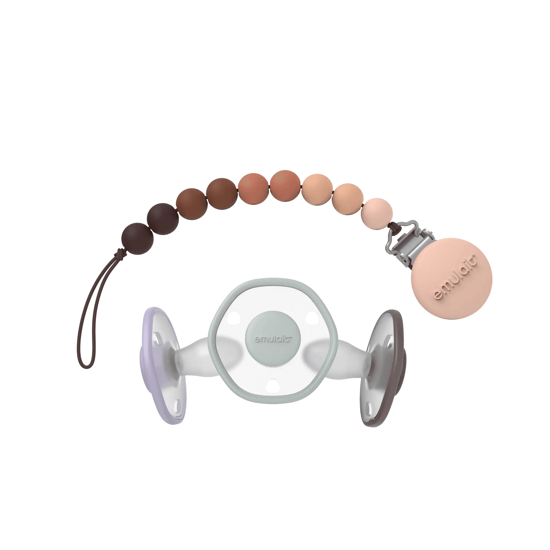 Set regalo 3 Ciucci e Clip Emulait – 0 - 6 Mesi