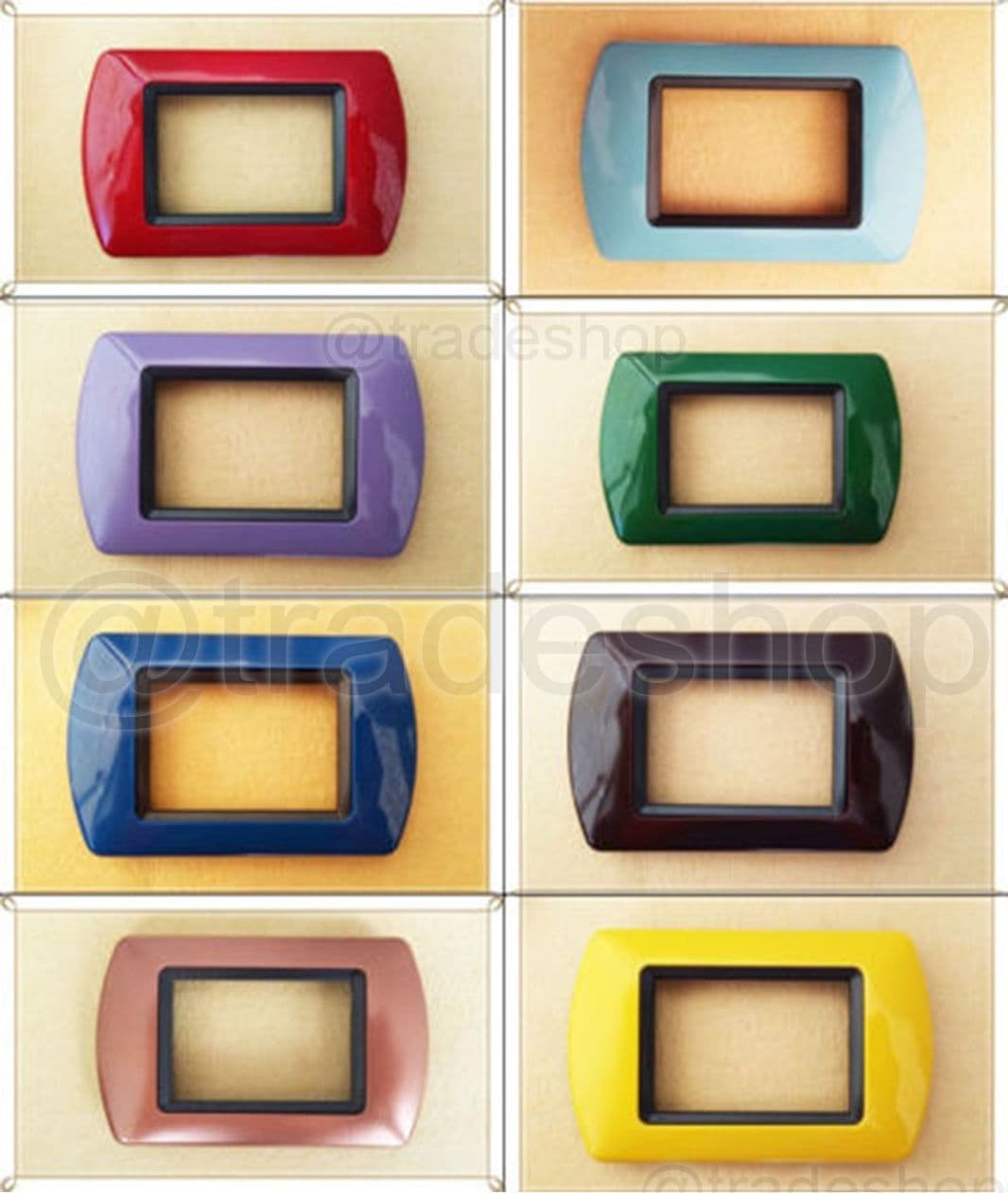 PLACCHETTE PLACCHE IN ABS COMPATIBILI PER SERIE LIVING INTERNATIONAL PLACCA