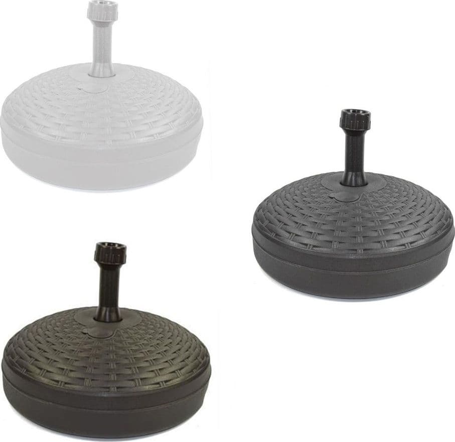 BASE PER OMBRELLONE EFFETTO MIDOLLINO Ø45XH30.5CM CAPACITÀ 17LT PER PALI DA Ø33 A Ø48MM