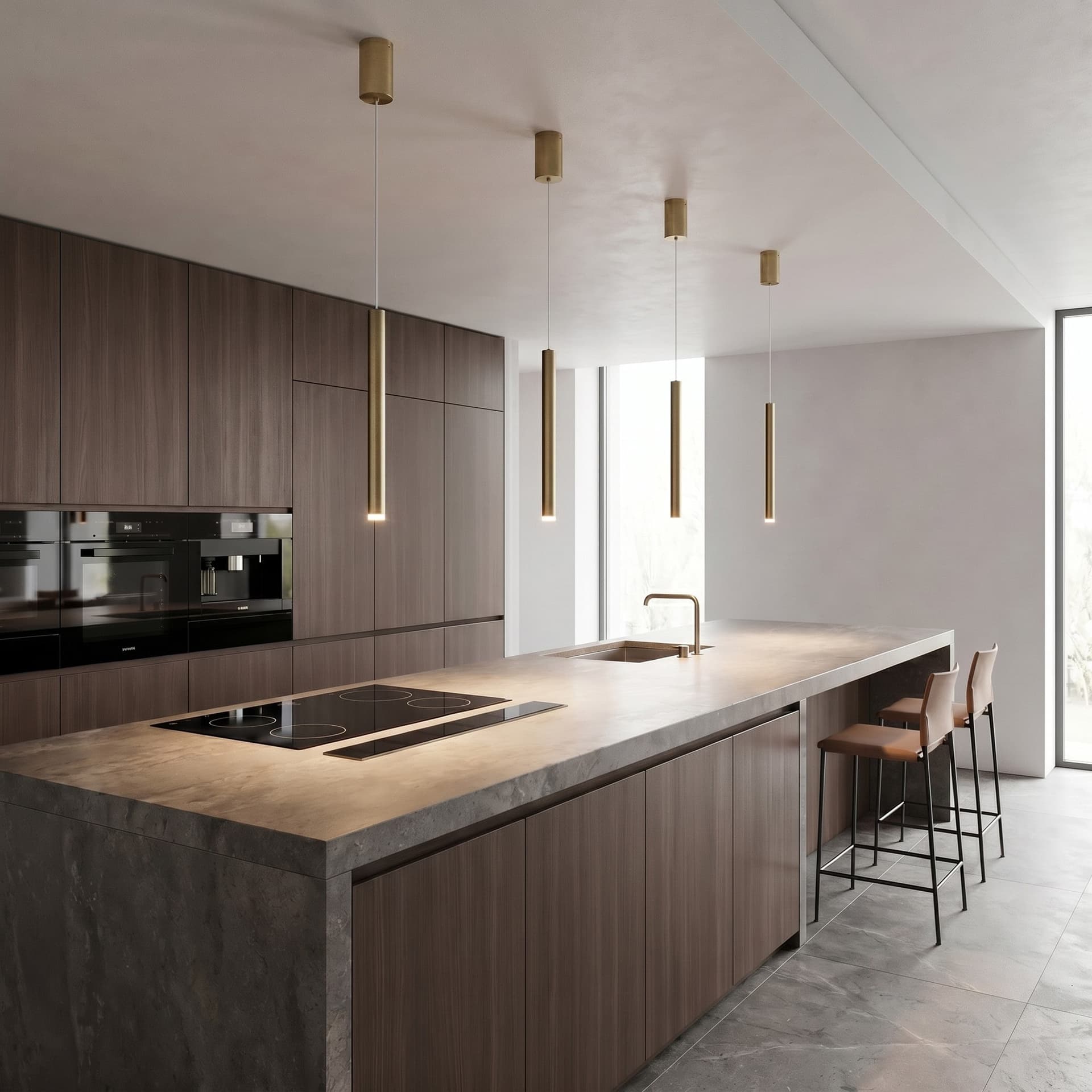 Lampada a sospensione cilindrica Disponibile in 3 varianti 5W Pendente moderno slim
