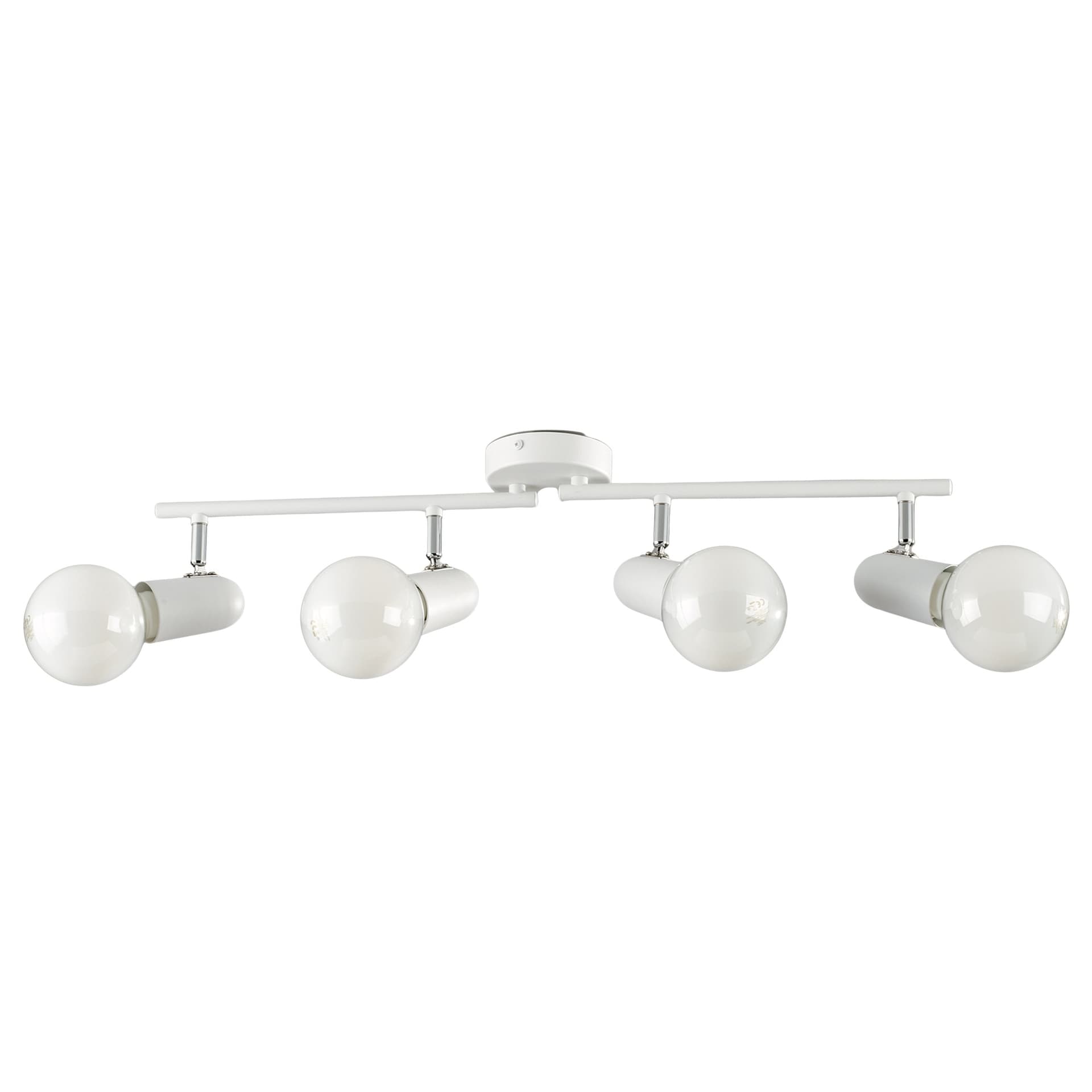 Applique Spot Moderna 4 Luci Bianca o Nera 4XE27