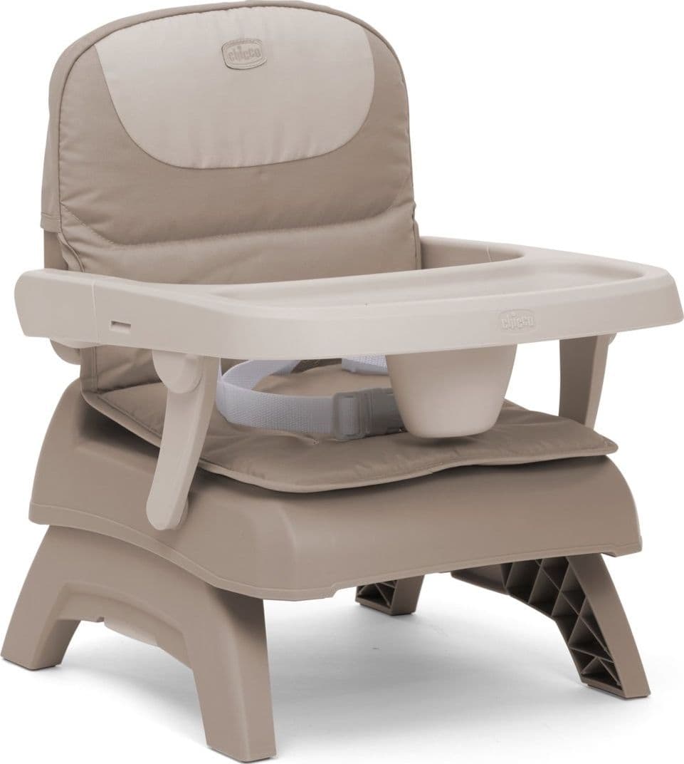 CHICCO Bento - Rialzo Sedia per Bambini, da 6 Mesi, Seggiolino Pappa Alzasedia, Portatile, Altezza Regolabile, Vassoio Rimovibile, Chiusura Compatta, Cuscino Rimovibile, Lavabile in Lavatrice, colore VANILLA
