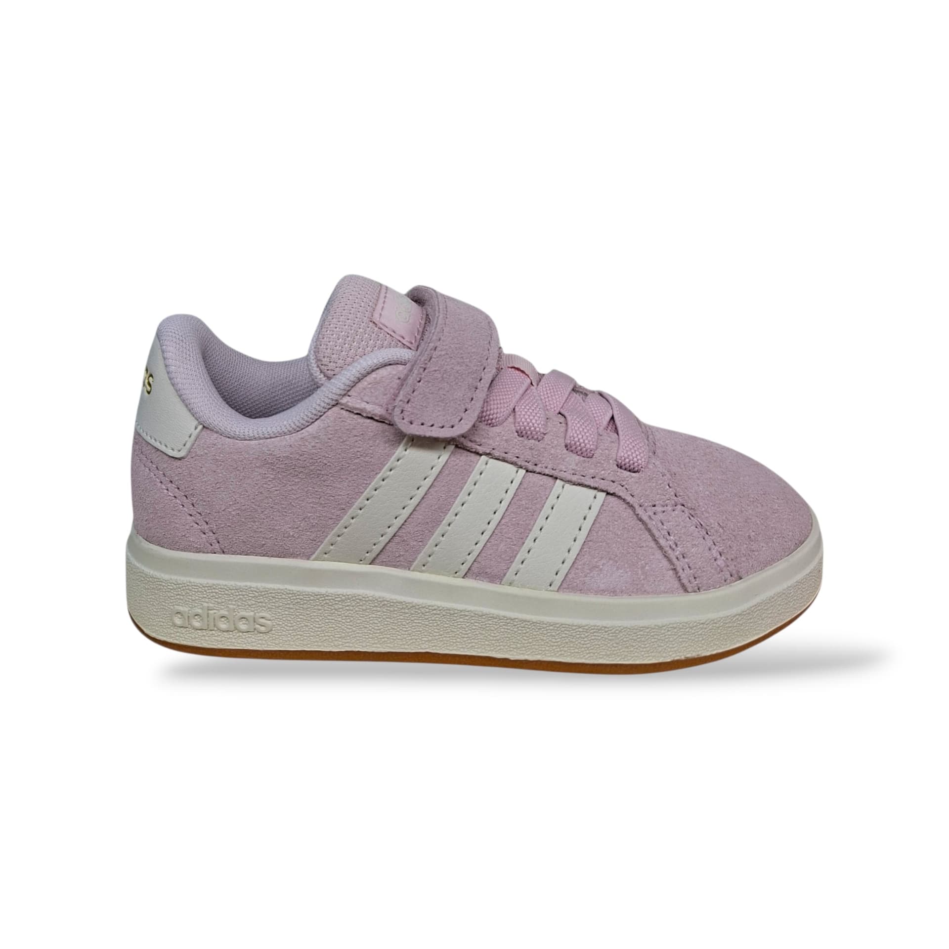 Adidas Grand Court Sneakers Bambine Ragazze Rosa Bianco | Taglia 20-35 | Suede Velcro | Scarpetteria Gica